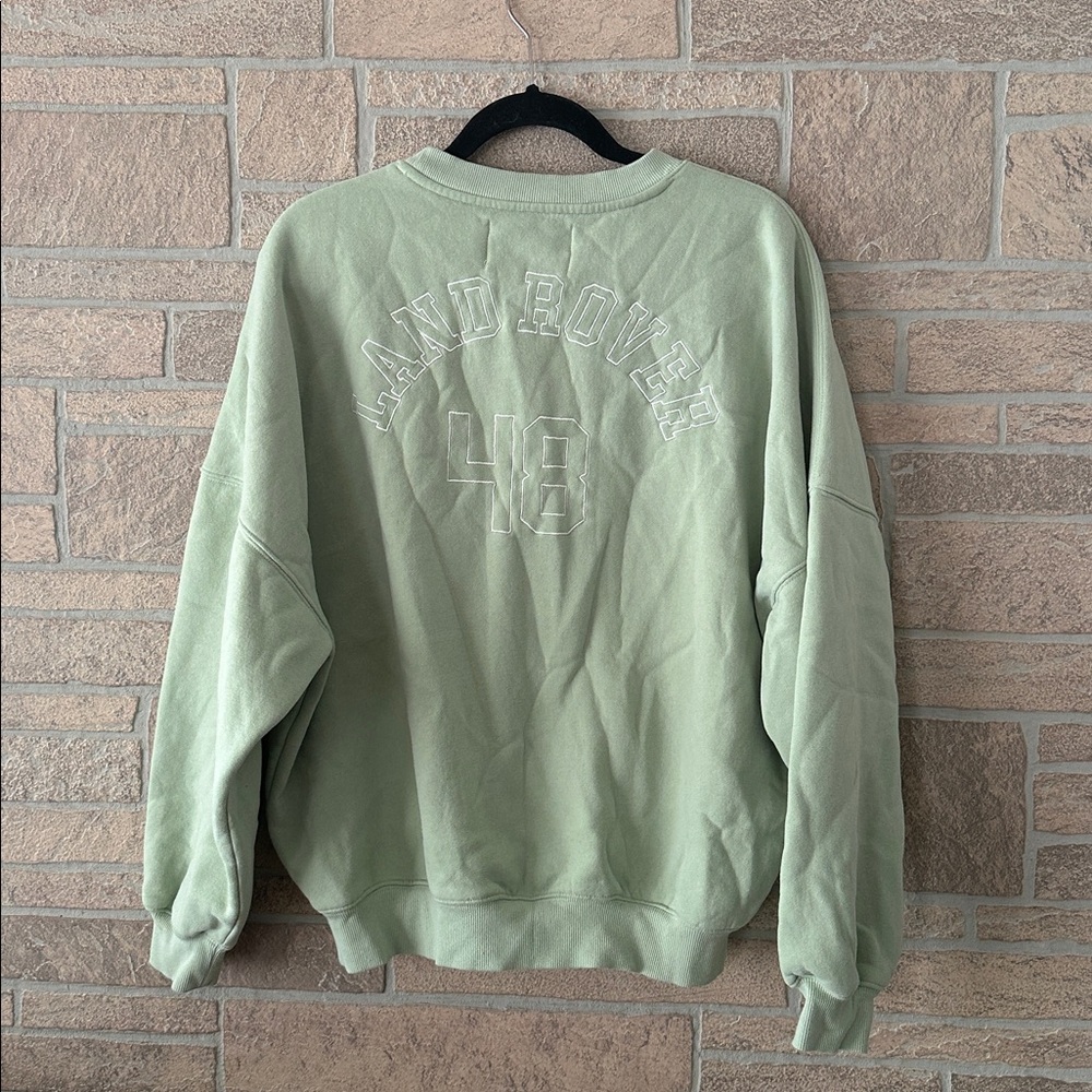 Land Rover Sweatshirt Casual Oversized Green Spring size S - Picture 6 of 8